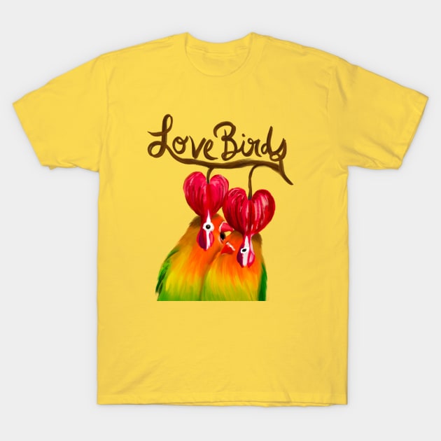 Love Birds T-Shirt by mkeeley